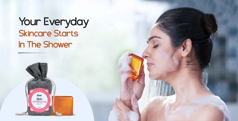 Reveal Brighter with Skin Whitening Soap