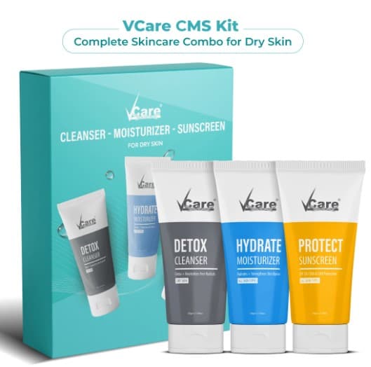 Cleanser, Moisturizer & Sunscreen (CMS Kit) for Dry Skin - 150gm | Pack of 1