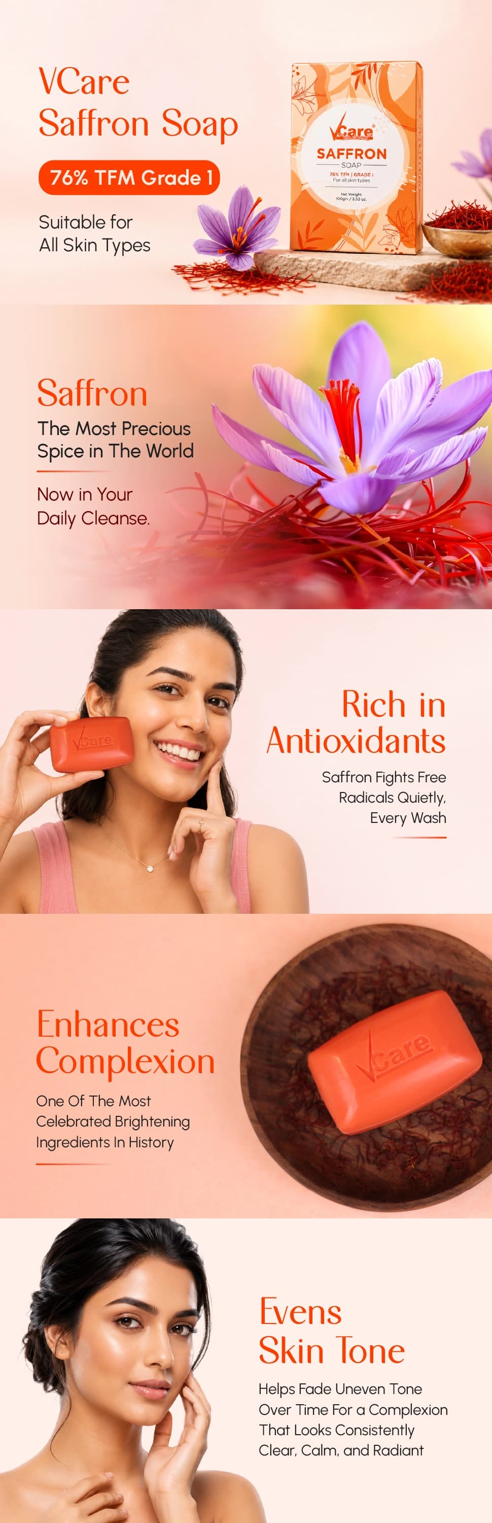 Saffron Soap - 100gm