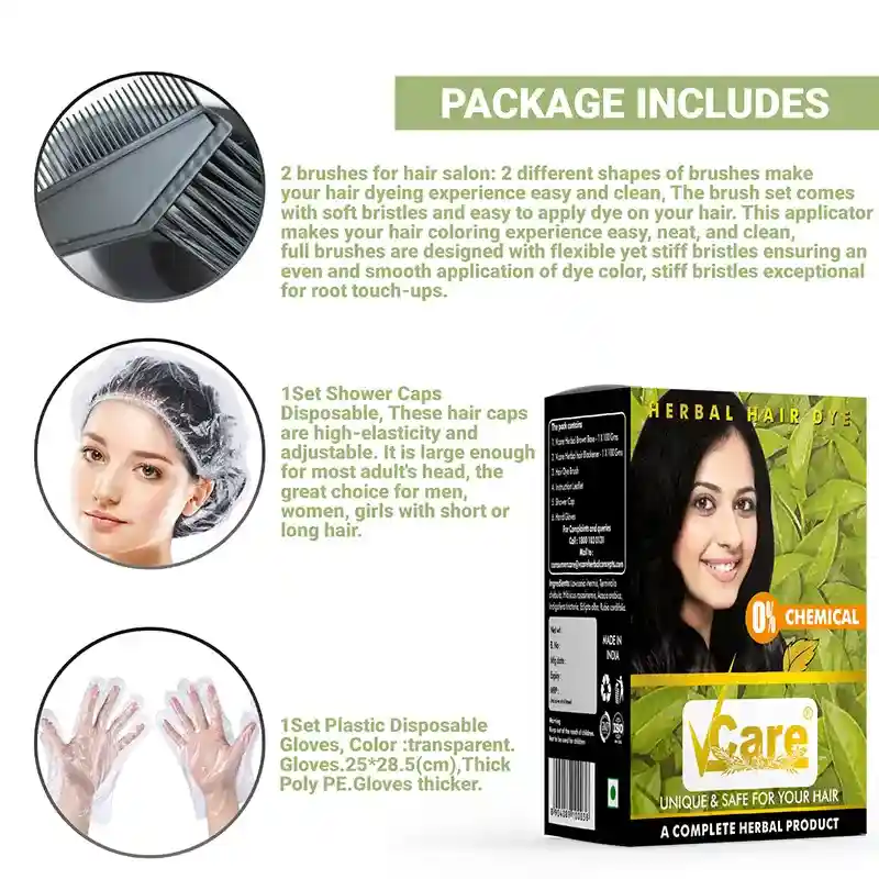 Vcare Shampoo Hair Color Triple Plus Strip, Black, 25ml | Shopee Malaysia
