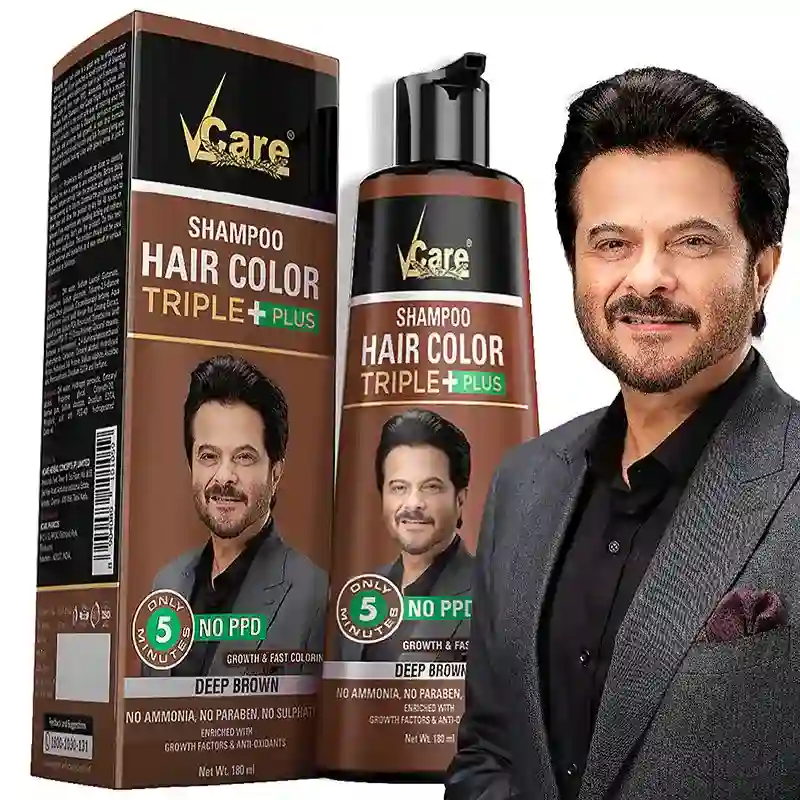 VIP Natural Hair Colour Shampoo - Dark Brown 180 ML